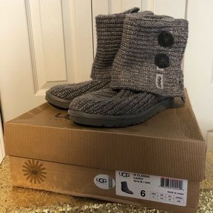 UGG Cable-Knit Cardi Boots